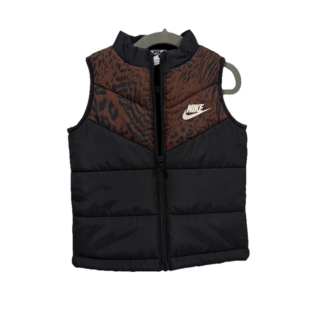 Girls‎ Nike Black Cheetah Brown Vest Size 3T Toddler Geometric
